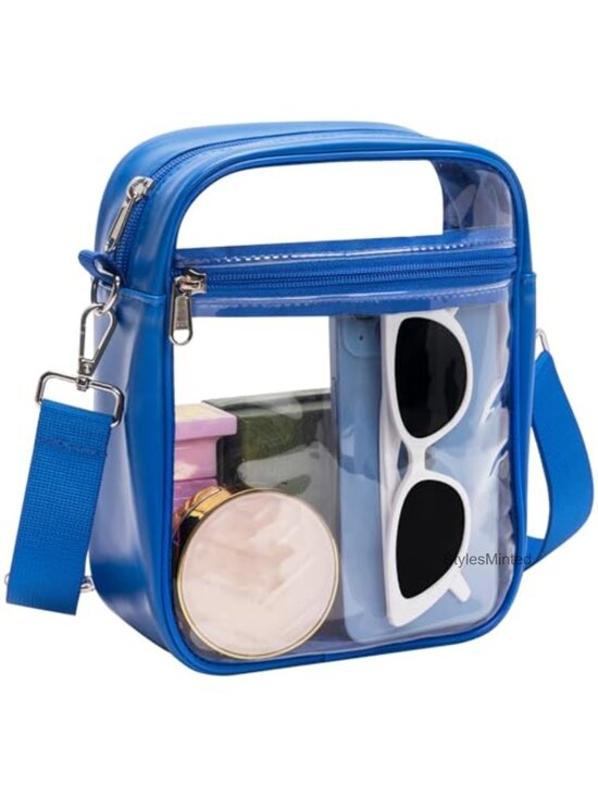 Handbags - Clear Crossbody Bag Stadium Approved PU Leather Concert Purse